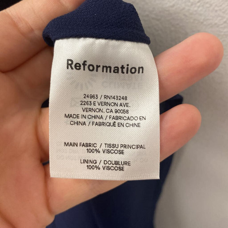 REFORMATION WOMEN'S DRESS blue orange 10