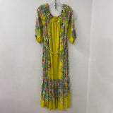 by Anthropologie WOMEN'S DRESS yellow multi L