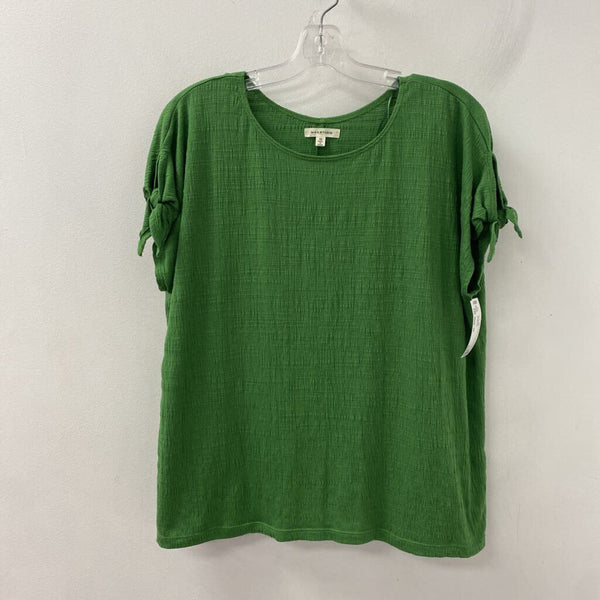 MAX STUDIO WOMEN'S PLUS TOP green 1X