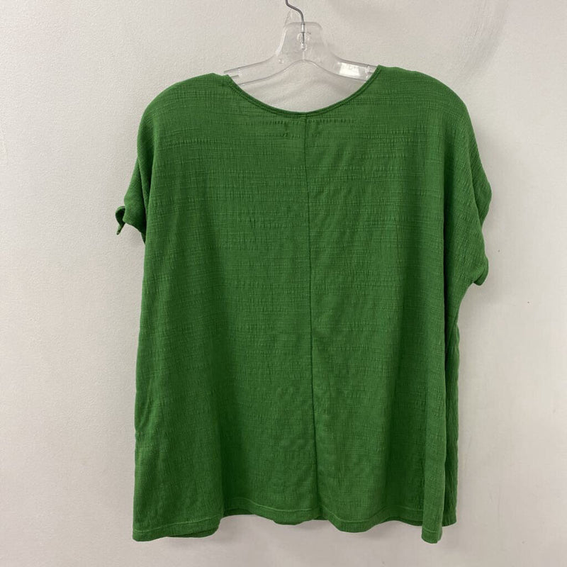 MAX STUDIO WOMEN'S PLUS TOP green 1X