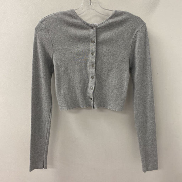 BRANDY MELVILLE WOMEN'S CARDIGAN grey S