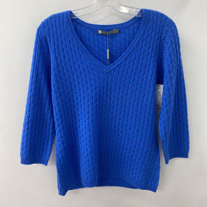 in CASHMERE WOMEN'S SWEATER blue L