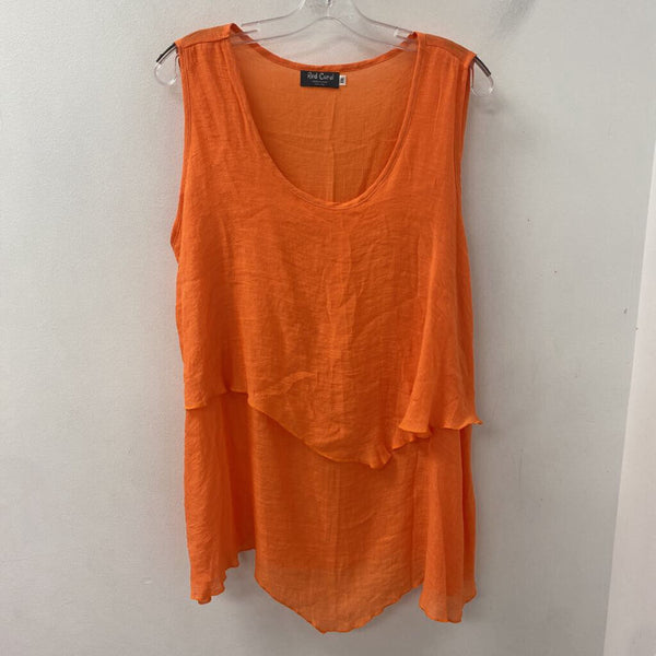 RED CORAL WOMEN'S PLUS TOP orange XXL