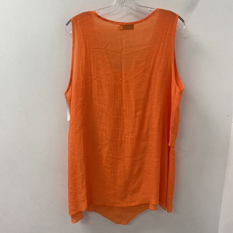 RED CORAL WOMEN'S PLUS TOP orange XXL