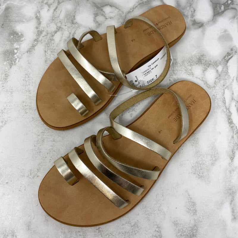 HANDMADE WOMEN'S SANDALS gold 7