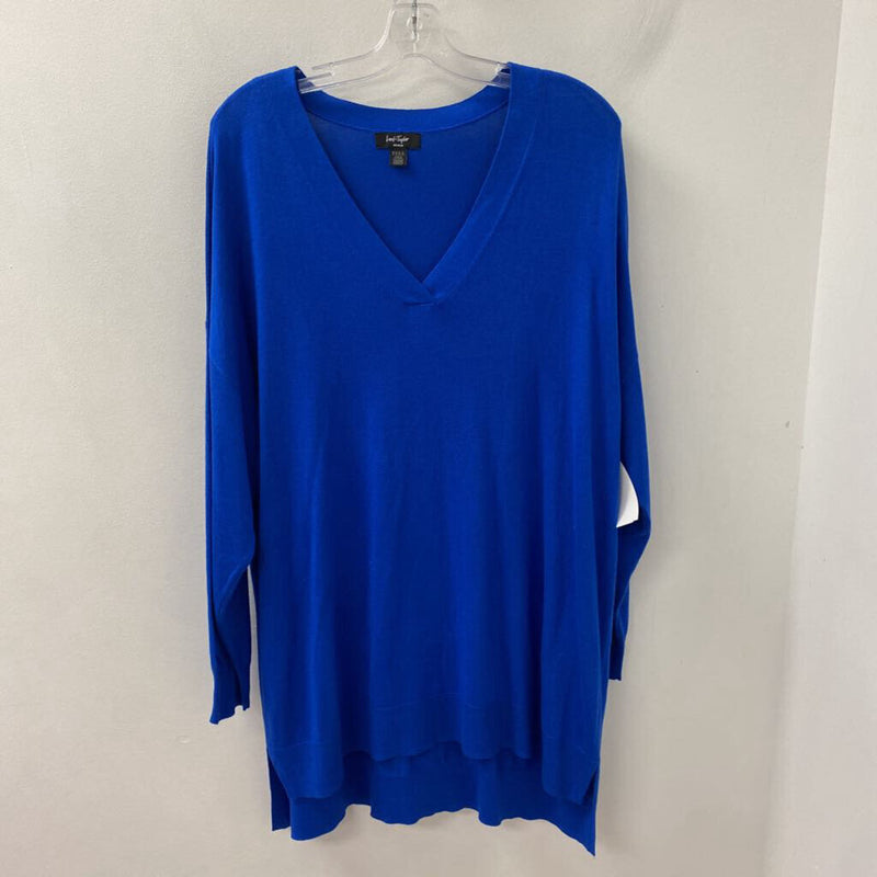 Lord & Taylor WOMEN'S PLUS TOP blue 2X