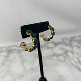 WOMEN'S EARRINGS green gold