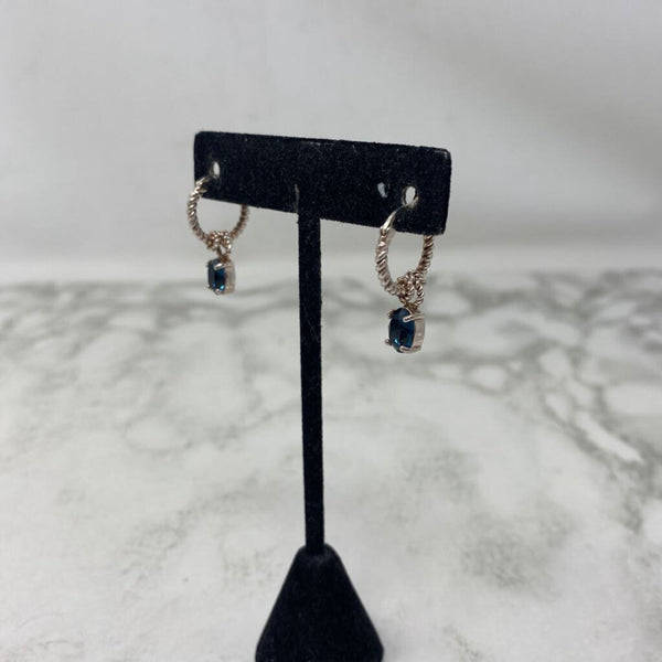 925 WOMEN'S EARRINGS silver blue