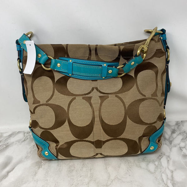 COACH WOMEN'S BAG brown beige blue