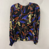 MANGO/MNG WOMEN'S BLOUSE/SHIRT black brown blue S