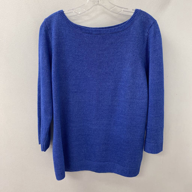 TALBOTS WOMEN'S SWEATER blue XLP