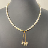 WOMEN'S NECKLACE pearl gold