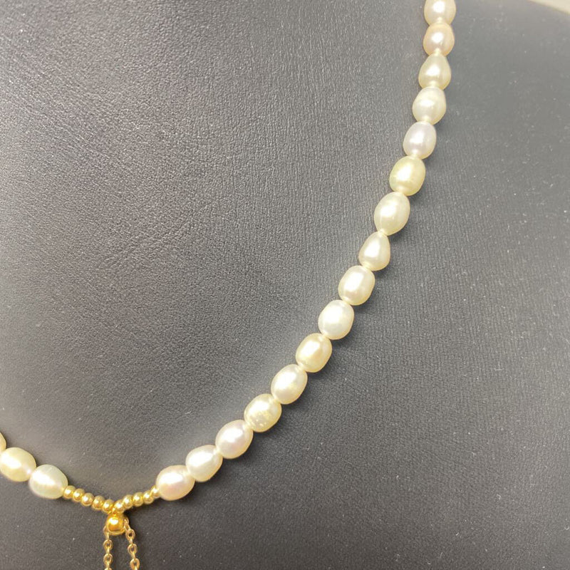 WOMEN'S NECKLACE pearl gold