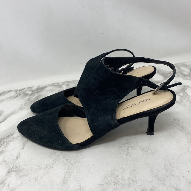 NINE WEST WOMEN'S HEELS black 8