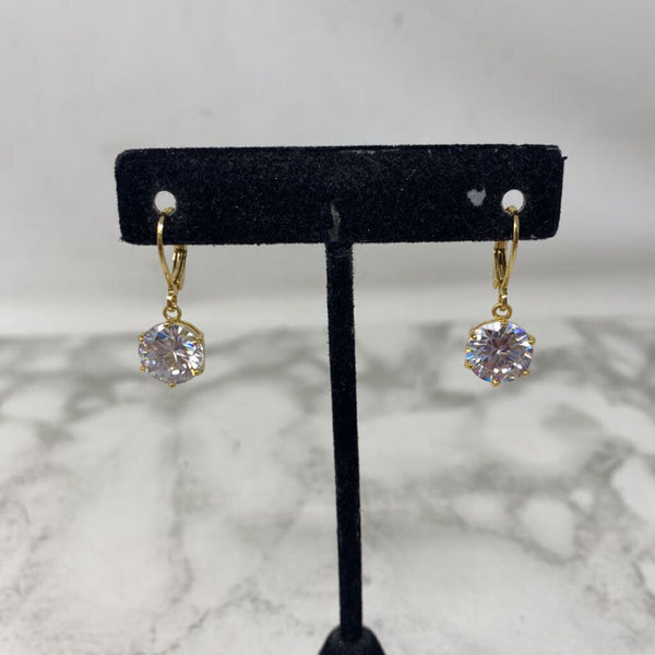 JOAN RIVERS WOMEN'S EARRINGS gold clear