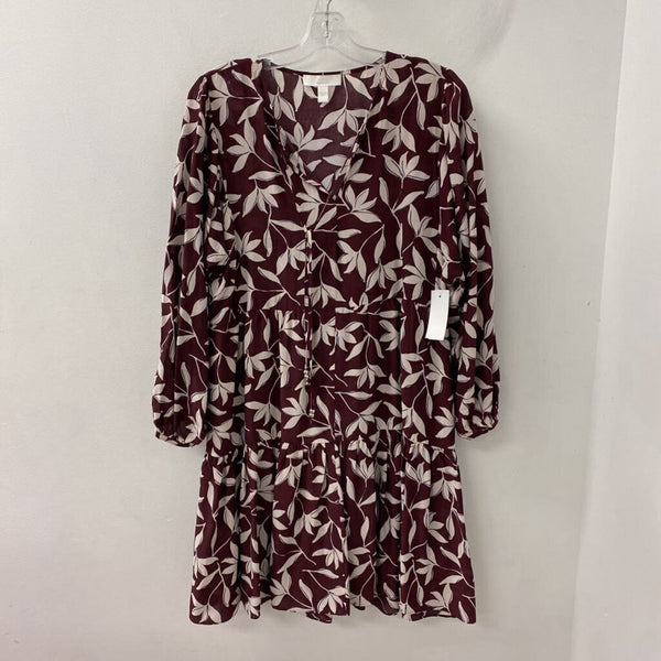 BOSS hugo boss WOMEN'S DRESS burgundy cream mix 8