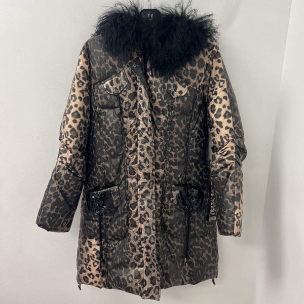 simon chang WOMEN'S COAT animal print M