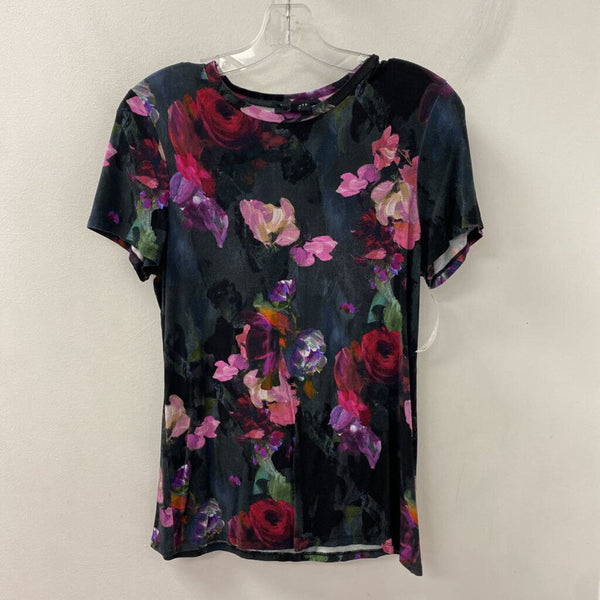 TED BAKER WOMEN'S T-SHIRT black pink purple mix 10/4