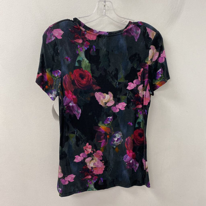 TED BAKER WOMEN'S T-SHIRT black pink purple mix 10/4