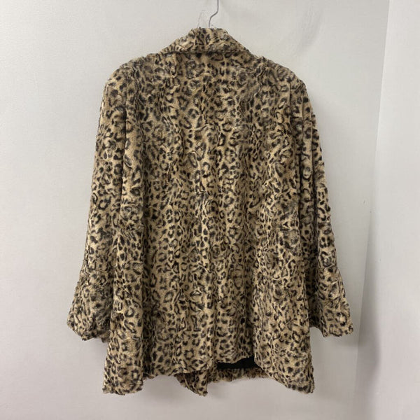 REGAL WOMEN'S PLUS OUTERWEAR leopard print 3X