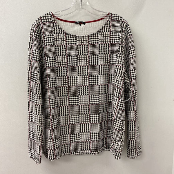 OLSEN WOMEN'S TOP houndstooth M-L/12