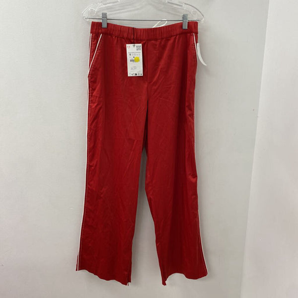 ZARA WOMEN'S PANTS red white mix M