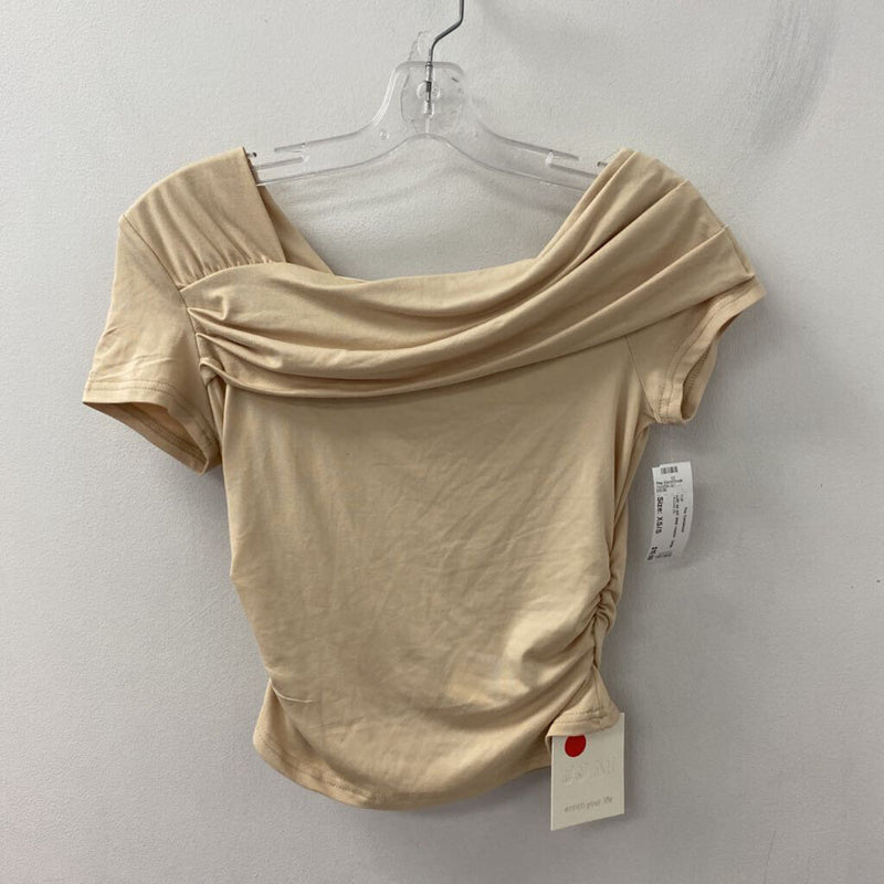 WOMEN'S TOP beige XS/S