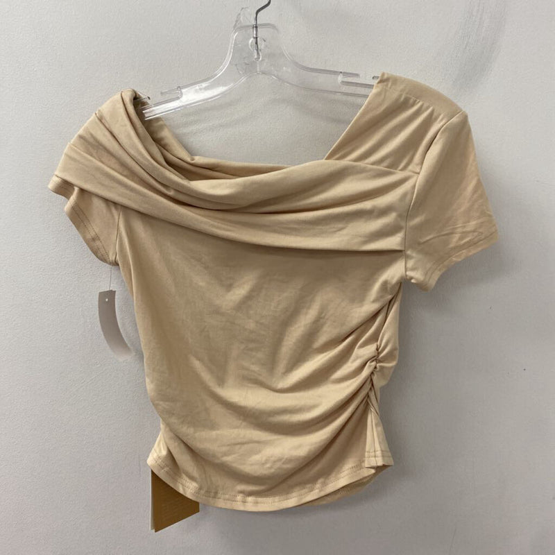 WOMEN'S TOP beige XS/S