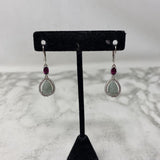 925 WOMEN'S EARRINGS green clear