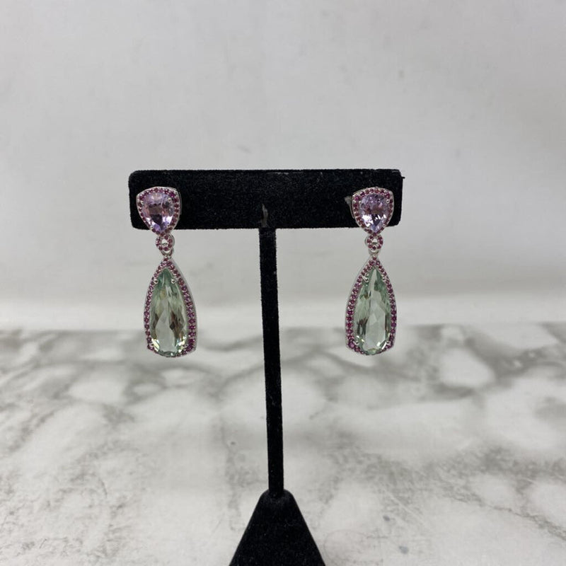 925 WOMEN'S EARRINGS green purple