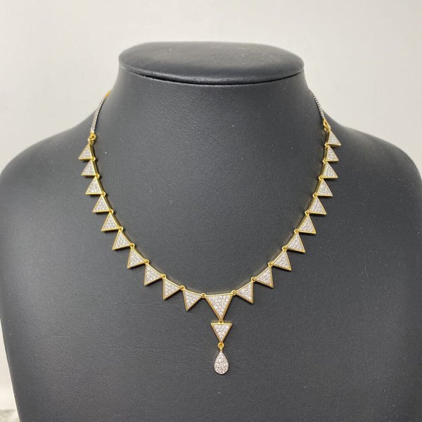 WOMEN'S NECKLACE gold clear