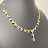 WOMEN'S NECKLACE gold clear