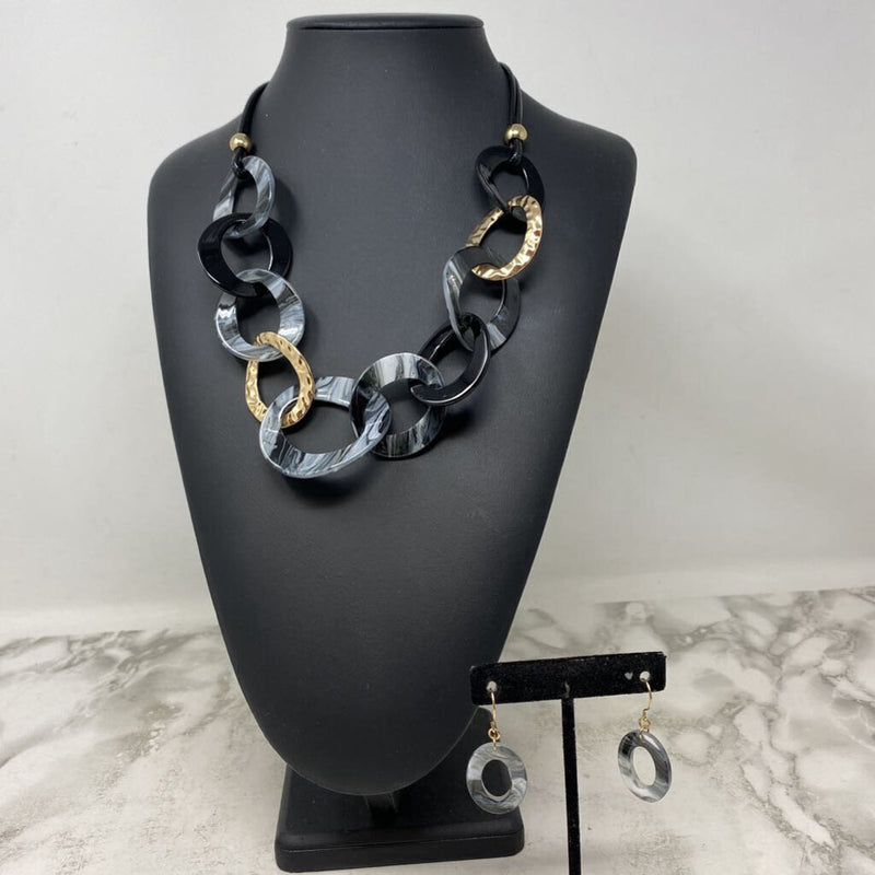 WOMEN'S JEWELRY SET black grey