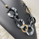 WOMEN'S JEWELRY SET black grey