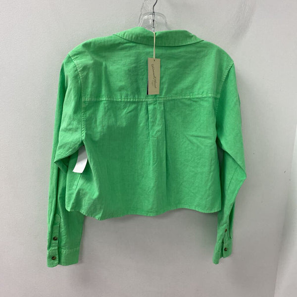 UNIVERSAL THREAD (target) WOMEN'S BLOUSE/SHIRT neon green M