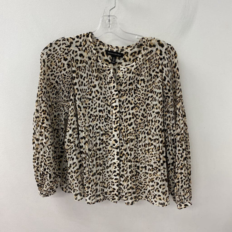 Banana Republic WOMEN'S BLOUSE/SHIRT leopard print XS