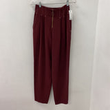 TOPSHOP WOMEN'S PANTS burgundy 8