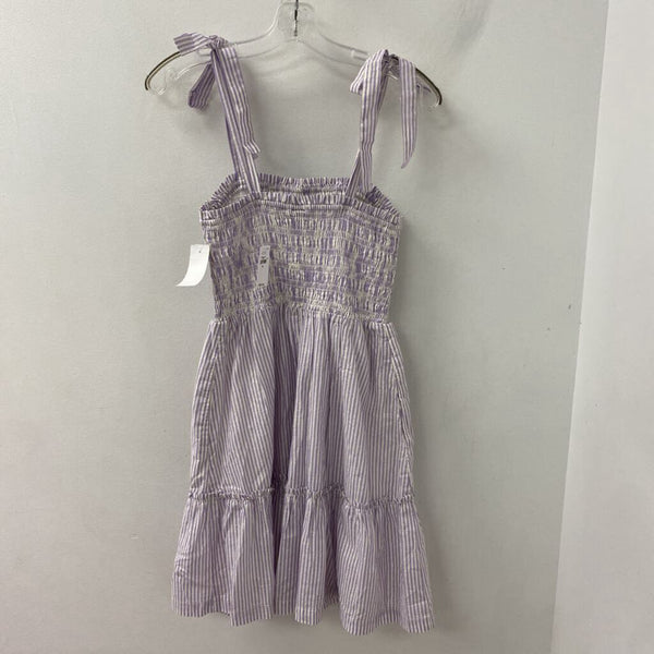 GAP WOMEN'S DRESS lilac white mix M