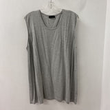 WOMEN'S PLUS TOP grey heather 2X