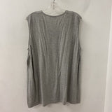 WOMEN'S PLUS TOP grey heather 2X