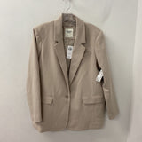 ABERCROMBIE & FITCH WOMEN'S BLAZER/JACKET beige L