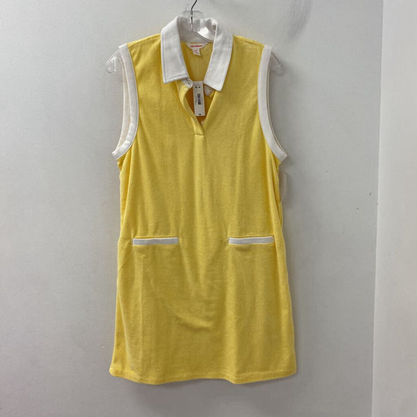 JOE FRESH WOMEN'S DRESS yellow white M