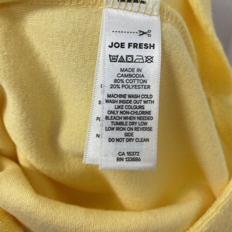 JOE FRESH WOMEN'S DRESS yellow white M