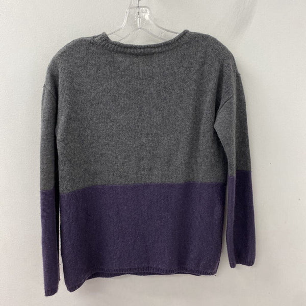 T BABATON WOMEN'S SWEATER grey purple mix S