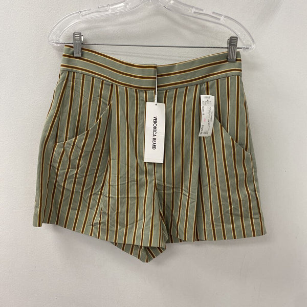 VERONICA BEARD WOMEN'S SHORTS sage brown mix 8