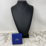 SWAROVSKI WOMEN'S NECKLACE navy silver