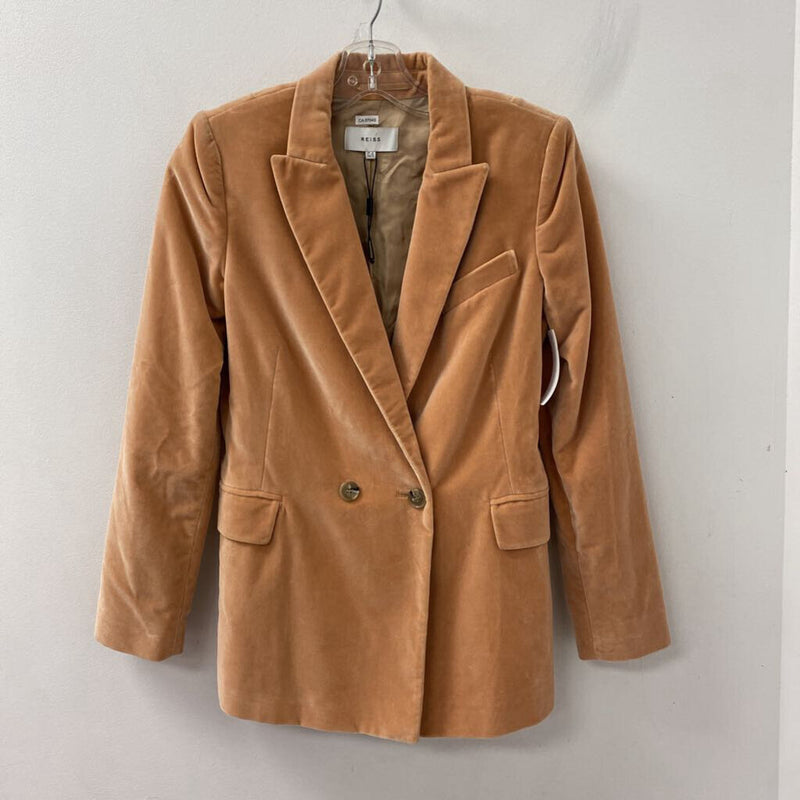 REISS WOMEN'S BLAZER/JACKET dark peach 4