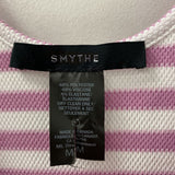 SMYTHE WOMEN'S TOP purple white mix M