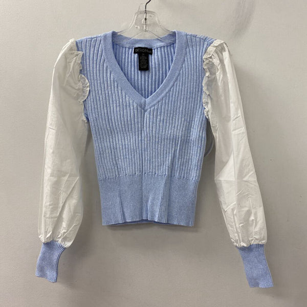 WOMEN'S SWEATER blue white XS