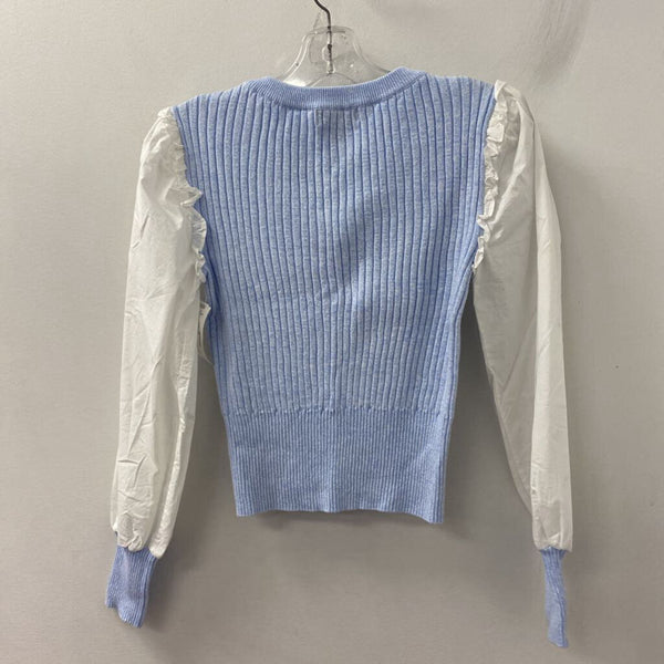 WOMEN'S SWEATER blue white XS